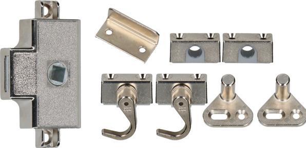 Produktbild Hettich Set Drehstangenschloss, 15 mm, zum anschr., mit Innenvierkant (Drehknopfzylinder)