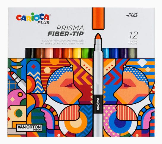 Produktbild Carioca Fasermaler Prisma Plus E-12 (12x)