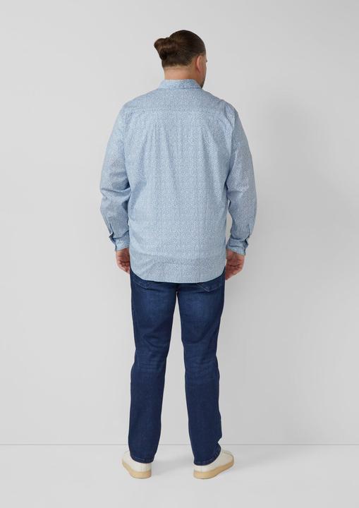 Immagine prodotto s.Oliver Hemd Hemd aus Baumwollstretch mit All-over-Print (3XL)