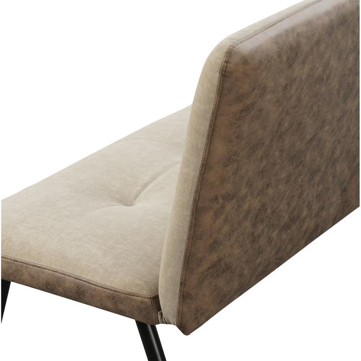 Produktbild HTI-Living 2-Sitzer Bank Antikbraun/Taupe Joschka (112 cm)