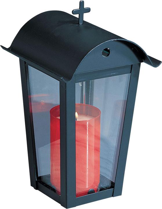Actual product image Lienbacher Lanterne funéraire avec toit rabattable et piquet de terre