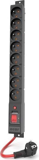 Actual product image Acar Überspannungsschutz R8 POWER 10M 8x FR 16A (8x, CEE 7/5, 10 m)