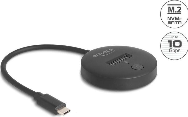 Image du produit Delock Station d'accueil M.2 pour SSD M.2 NVMe / SATA avec USB 10