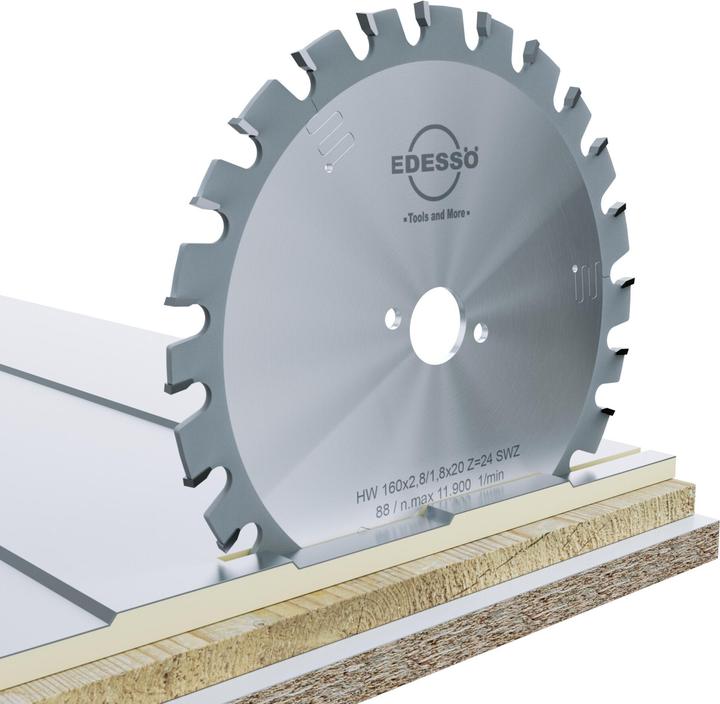 Productafbeelding Magni Edessö 46119030 Hardmetalen cirkelzaagblad precision super WZ 2/7/42 HW, Z=30 SWZ, 190 x 2,8/1,8 x