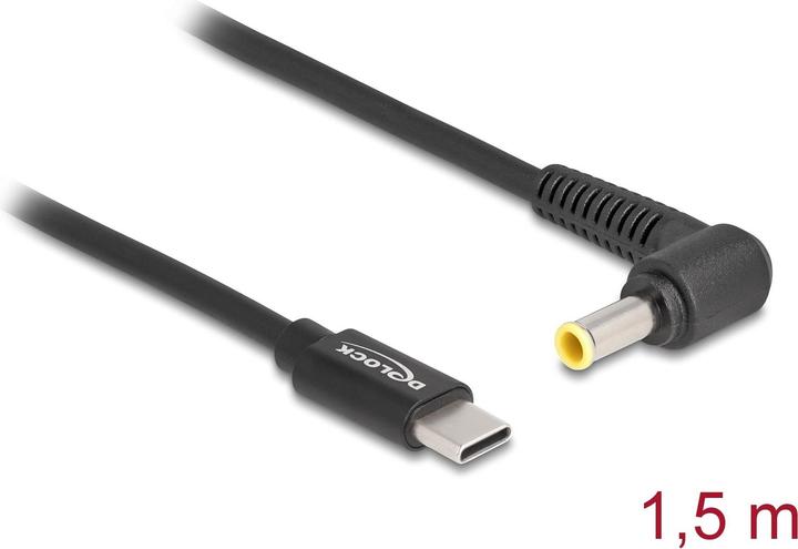 Actual product image Delock Charging cable USB-C to Samsung 5.5 x 3.0 mm plug 1.5 m (1.50 m)