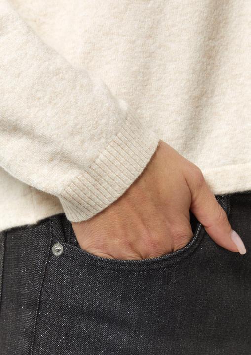 Produktbild Comma Strickpullover Kurzer Feinstrick-Pullover mit Kapuze (40)