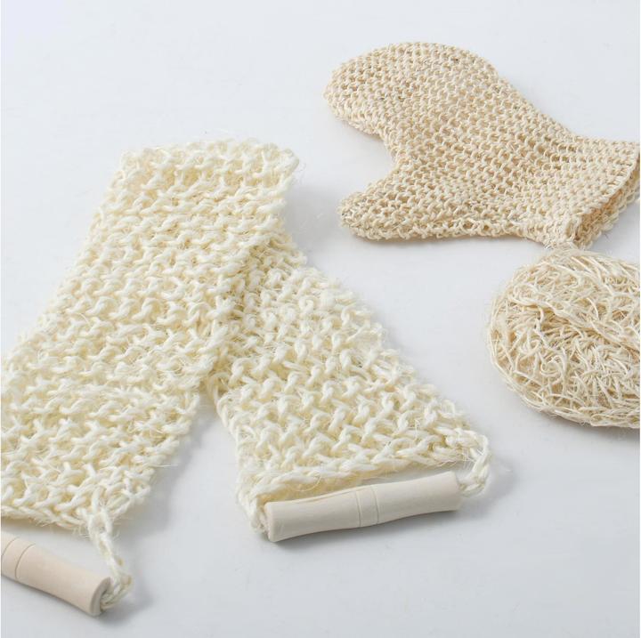 Immagine prodotto MSV Set di spugne da bagno in sisal, bianco