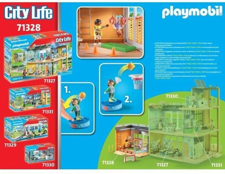 Produktbild Playmobil Anbau Turnhalle (71328, Playmobil City Life)