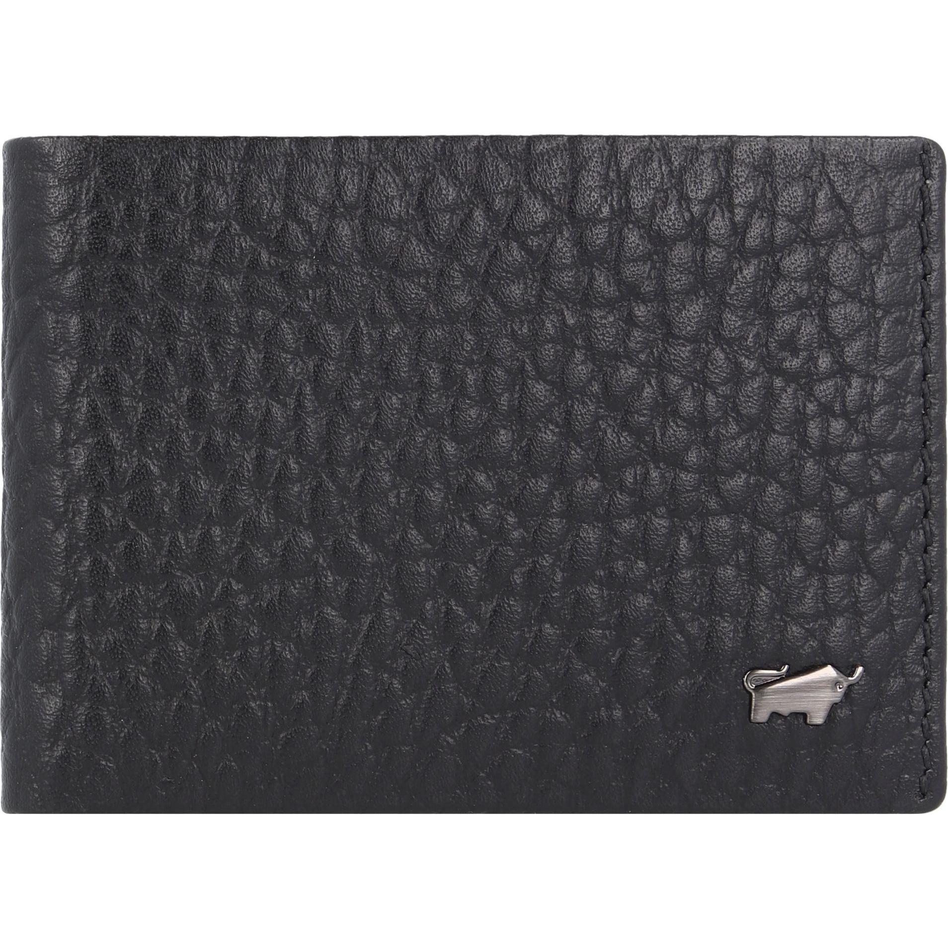 Braun Büffel, Herren, Portemonnaie, Geldbörse Yannik 53130, Schwarz