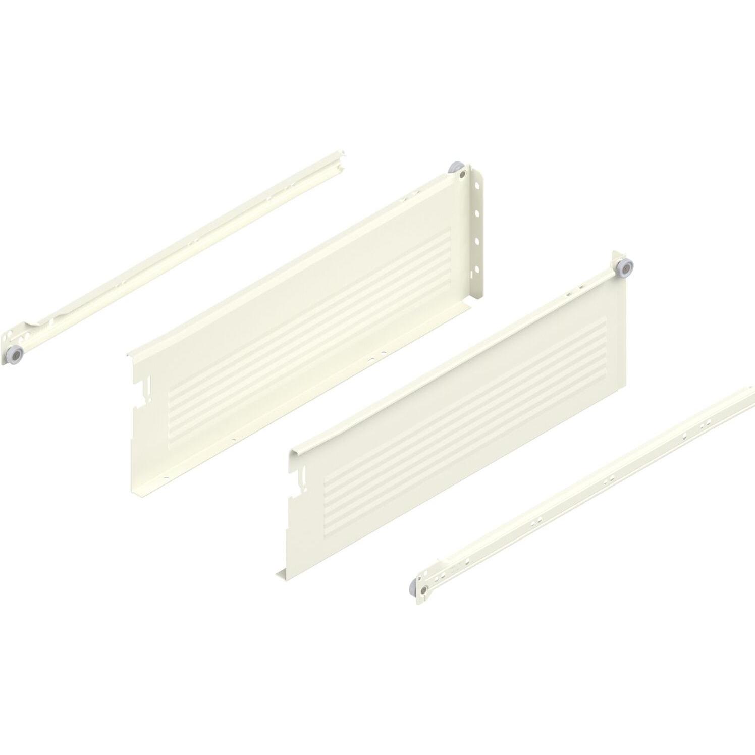 Blum, Schubladenauszüge, METABOX H Zarge 320 Schraubversion, Teilauszug, NL 450, cremeweiss