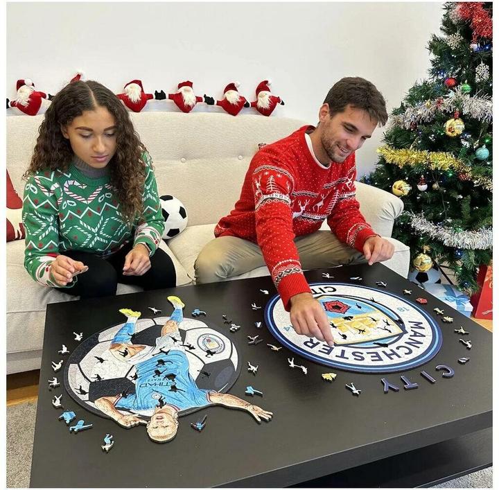 Produktbild Iconic Man City FC - Erling Haaland - Holz Puzzle Grösse S (150 Teile) (150 Teile)