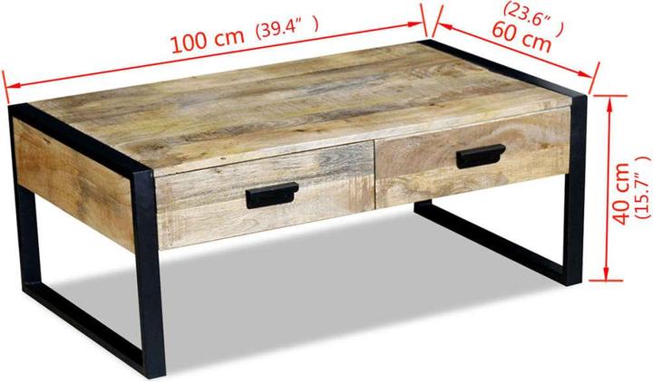 Immagine prodotto vidaXL Couchtisch (100 x 60 x 40 cm)