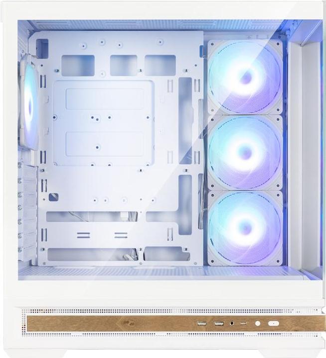 Actual product image Zalman Boitier Moyen Tour ATX P40 Namu RGB avec panneaux vitrés (Blanc) (mATX, Mini-ITX, ATX)