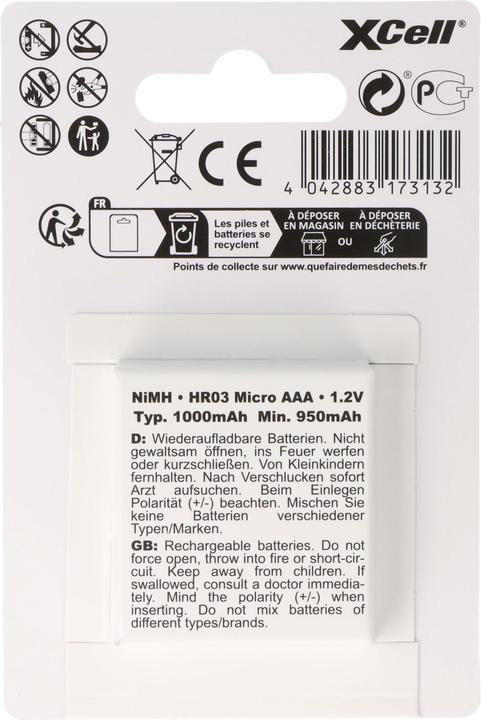 Produktbild XCell ni-mh einzelzelle 1,2 volt 1000 mah (1000 mAh)