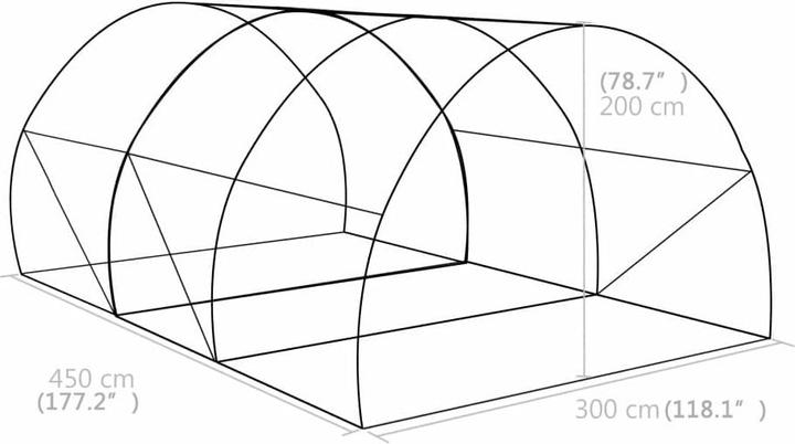Immagine prodotto vidaXL Gewächshaus