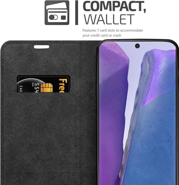 Actual product image Cadorabo Book Invisible Magnet Cover (Samsung Galaxy Note 20)