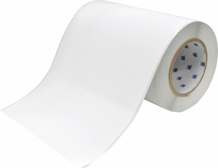 Produktbild Brady J40C-8000-2475, Inkjet Polyester Folie, Weiss, matt, 203.20 mm x 30.48 m, permanent, Endlos (20.32 cm)