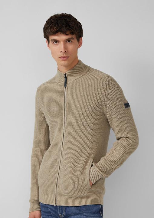 Produktbild S.Oliver Strickjacke Struktur-Strickjacke mit Eingrifftaschen und Reissverschluss (XL)