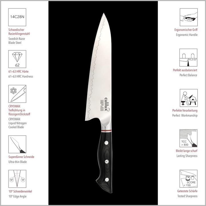 Produktbild Culilux Kobe N63 Kochmesser 20cm (20 cm)