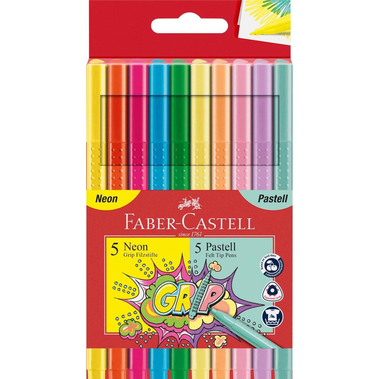 Thumbnail - Faber-Castell, Malstifte, Grip Colours (Neon, 10 x)