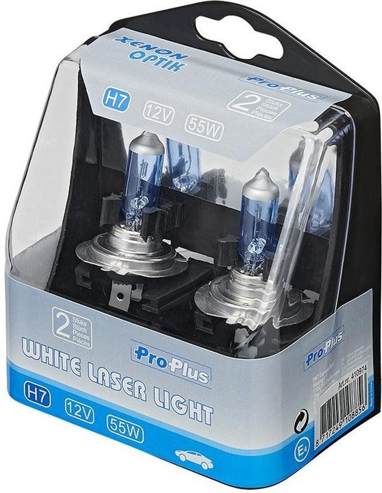 Actual product image ProPlus White Laser Light H7 2 pieces in plastic box (H7)