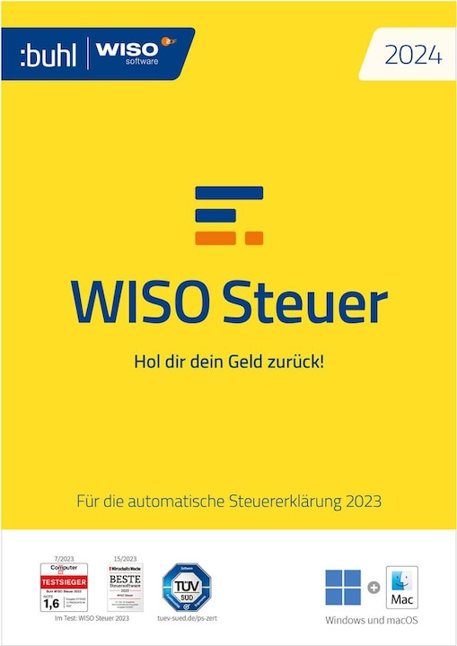 Buhl Data Service WISO Steuer 2024 Download Code (1 User, 1 Geräte/User, unbegrenzt)