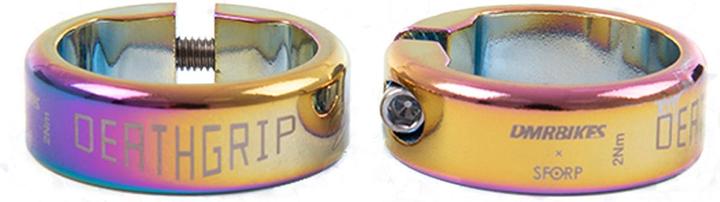 Actual product image DMR Brendog Death Grip Collar, 2 pieces/pièces. Oil Slick.