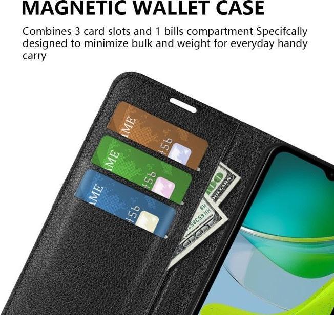 Immagine prodotto MU Classic Serie di copertine per libri in pelle Litchi (Xiaomi Redmi Note 13 4G)