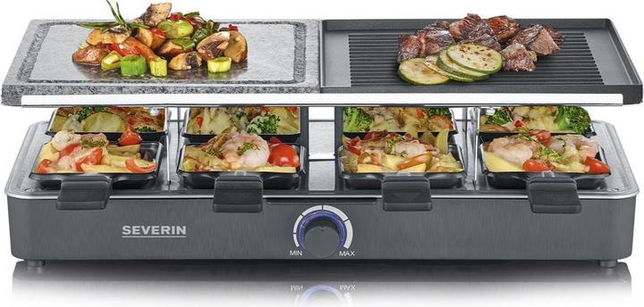 Actual product image Severin RG raclette grill with natural grill stone and grill plate