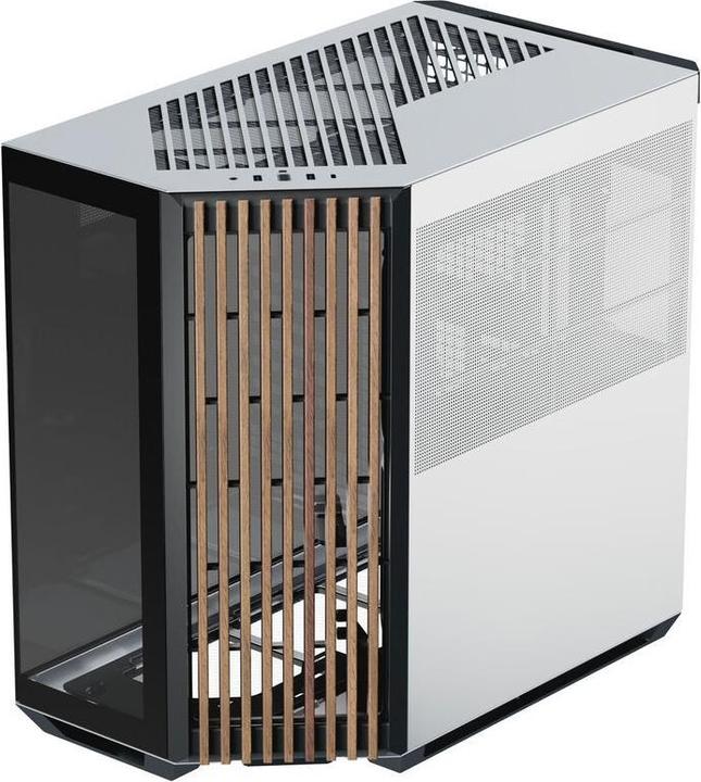 Image du produit APNX V1 Boîtier PC, tour midi, ATX, verre trempé - bois, noir / blanc (ATX)