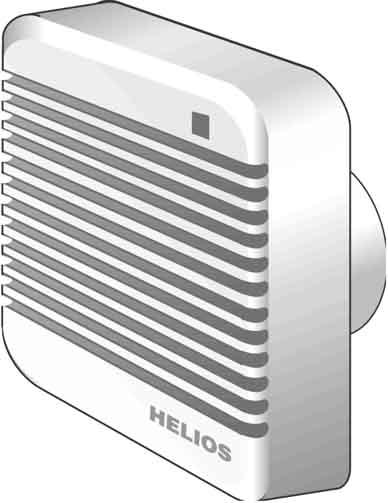 Actual product image Helios HELI HV150/2RE Wall-mounted fan DN150 IP44 reversible