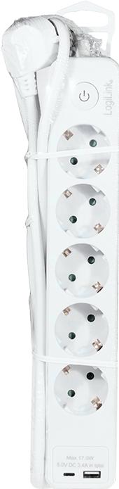 Produktbild LogiLink LPS280U (5x, CEE 7/3, 1.50 m)