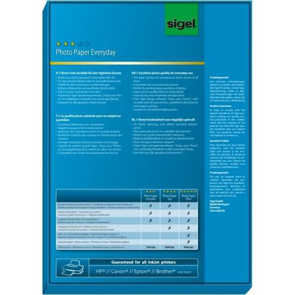 Image du produit Sigel Le jet d'encre au quotidien (200 g/m², A4, 100 x)