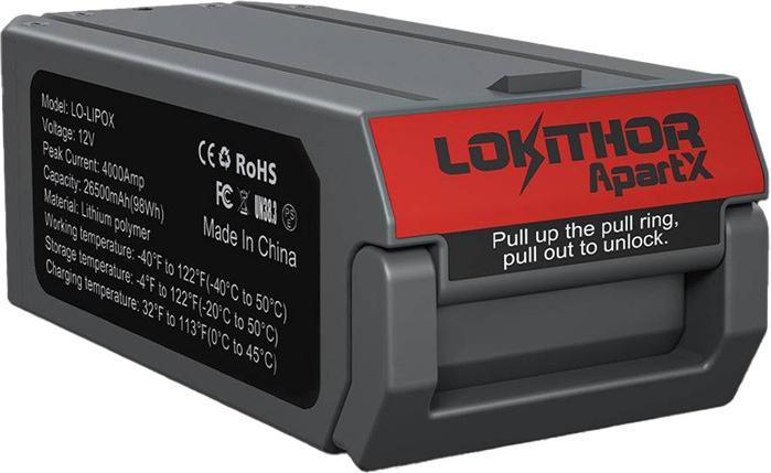 Image du produit Lokithor LO-LIPOX 4000A Batterie de démarrage compatible avec ApartX (4000 A)