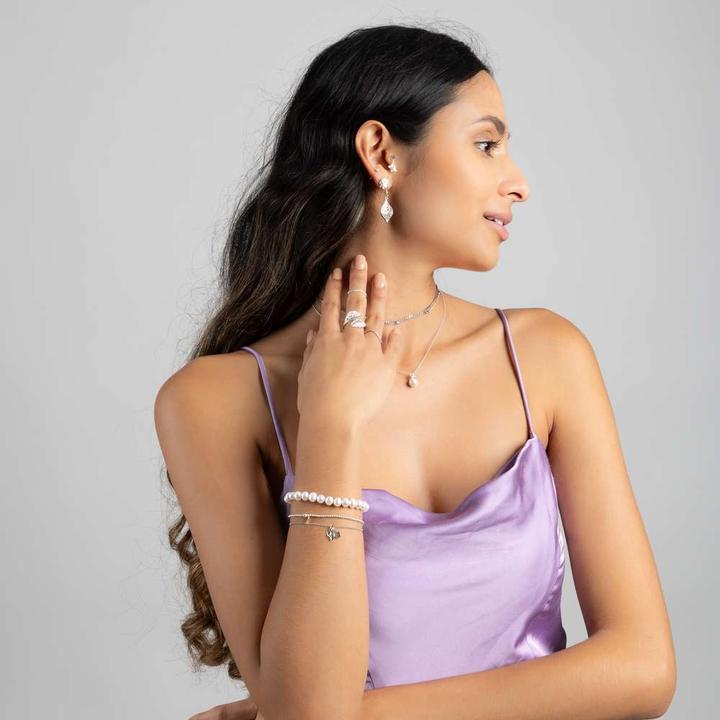 Image du produit Bijouteria Bracelet (21 cm, Perle d'eau douce, Argent 925)