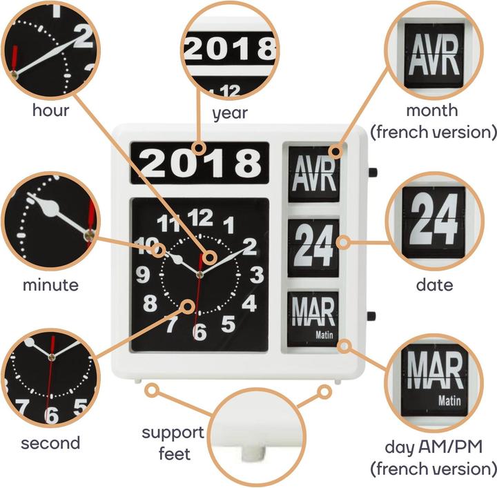 Produktbild Perel Wanduhr