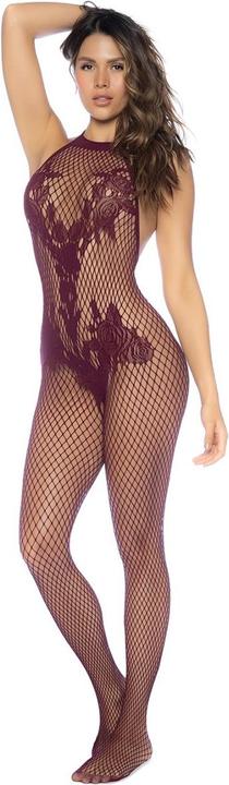 Produktbild Mapale Vino Noir Floral Fishnet Bodystocking (One Size)