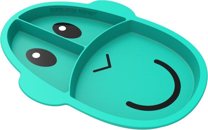 Actual product image Matchstick Monkey Eating time learning plate with subdivision monkey - menu plate