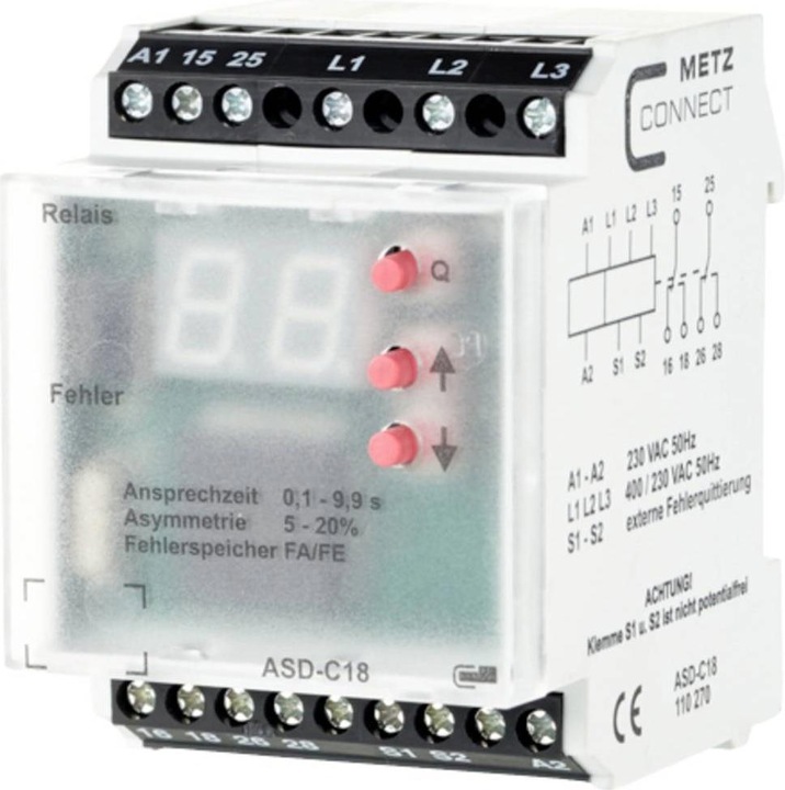 Actual product image Metz Connect ASD-C18 Power Relay