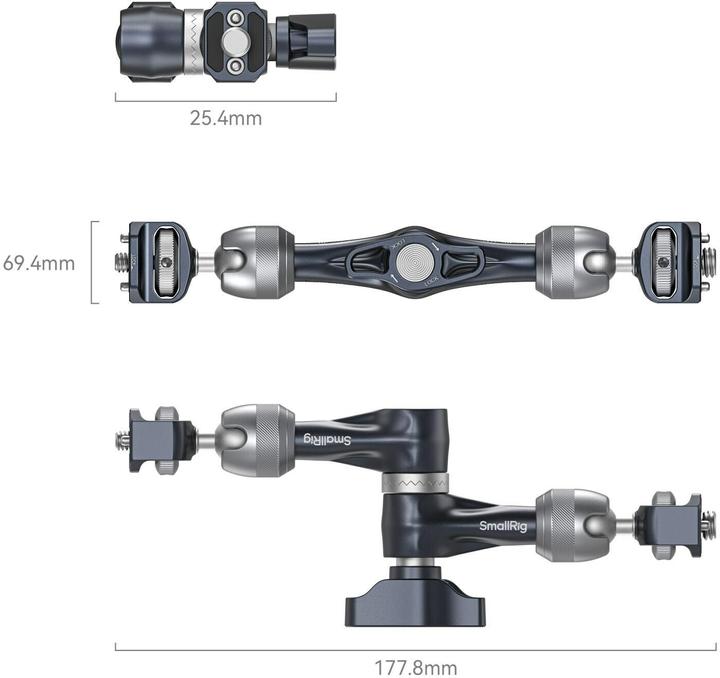 Actual product image SmallRig Rosette Magic Arm (7") with ARRI Locating Screw 4899