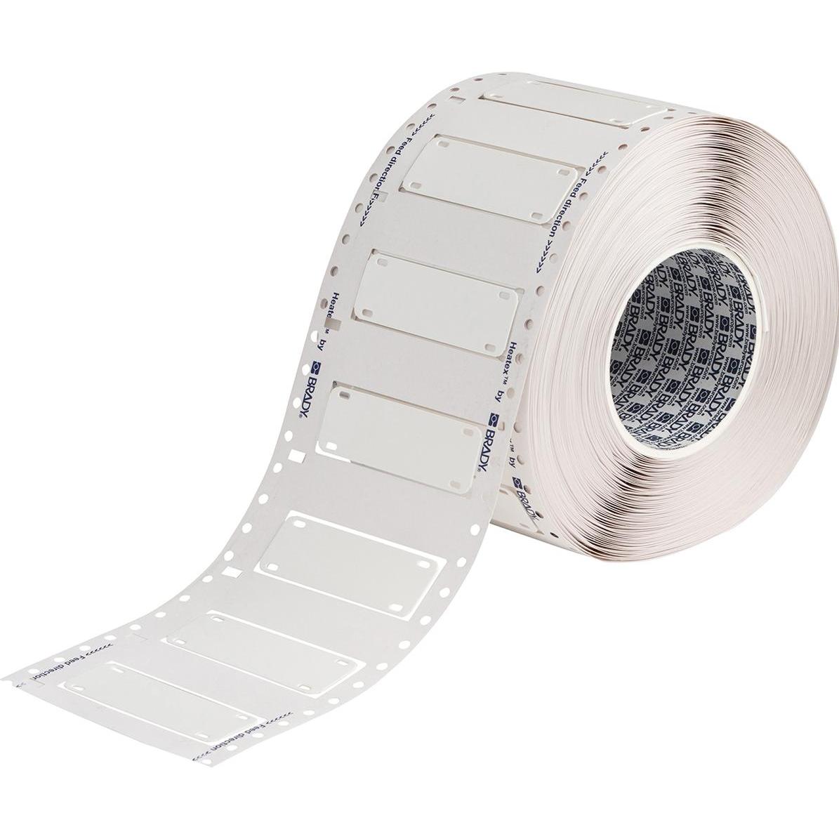 Brady, Etichette, HCM-75x25-7643-WT, Heatex Schilder, Weiss, 75 x 25 mm, 76er Kern(500 St.)