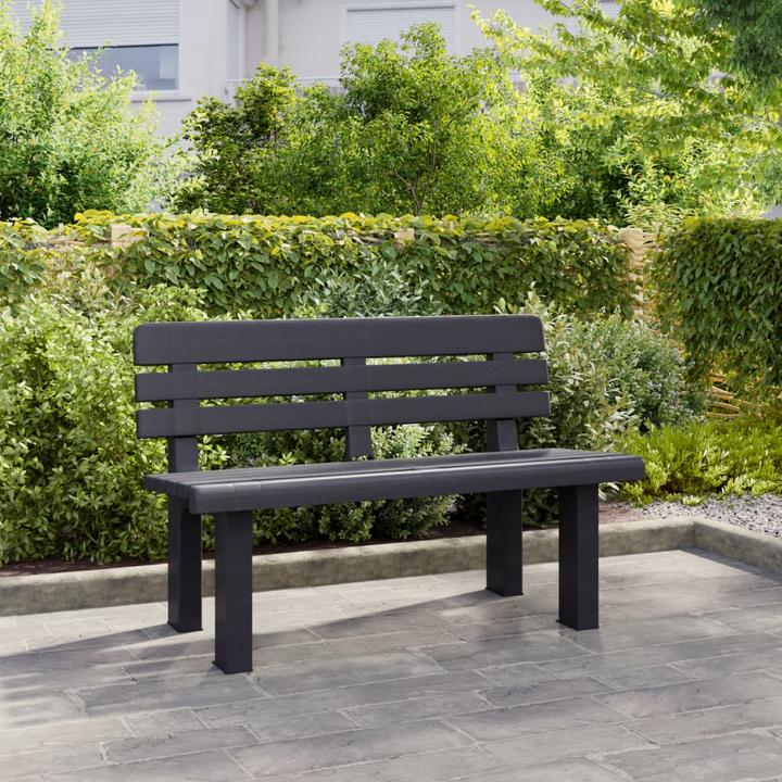 Actual product image vidaXL Polypropylene garden bench