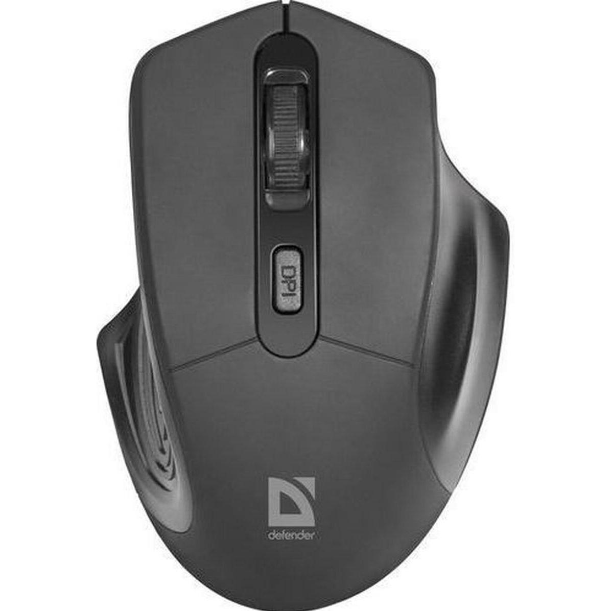Defender Nero Data Mb-345 Mouse Destro Rf Senza Fili Ottico 1600 Dpi (Senza Fili), Mouse,