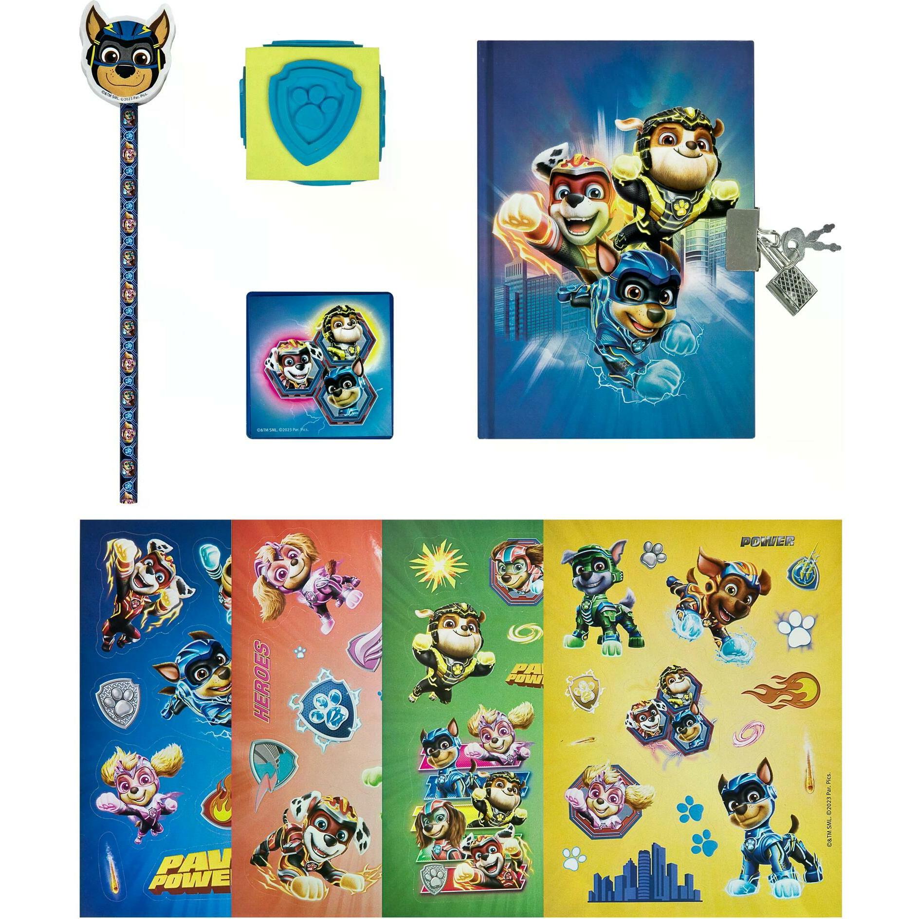 Undercover, Heft + Block, Creative Diary Set - Paw Patrol Mighty Movie - Cool and Individual Design Possible - Grea (A6)