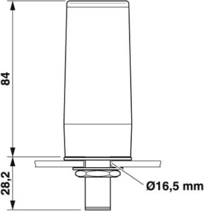 Image du produit Phoenix Contact Antenne omnidirectionnelle 2dBi RAD-900-ANT-Omni-2-N - 2 dB