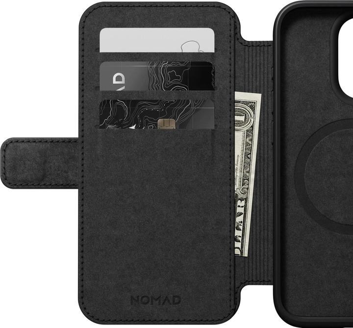 Actual product image Nomad Book Cover Modern Leather Folio iPhone 15 Pro Brown (Apple iPhone 15 Pro)