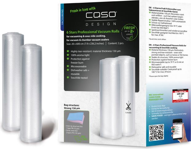 Produktbild Caso 6 Stars Professional Vacuum Rolls 1247 2 pcs (2x)