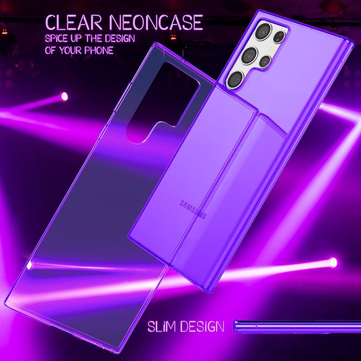 Produktbild Nalia Klar Transparente Neon Silikon Hülle (Samsung Galaxy S22 Ultra)