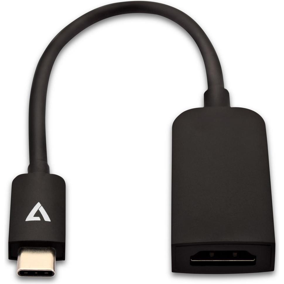 V7 V7UCHDMISL-1E (HDMI, 21 cm), Data + Video Adapter, Schwarz