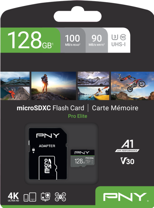 Produktbild PNY Pro Elite (128 GB, microSDXC, U3, UHS-I)